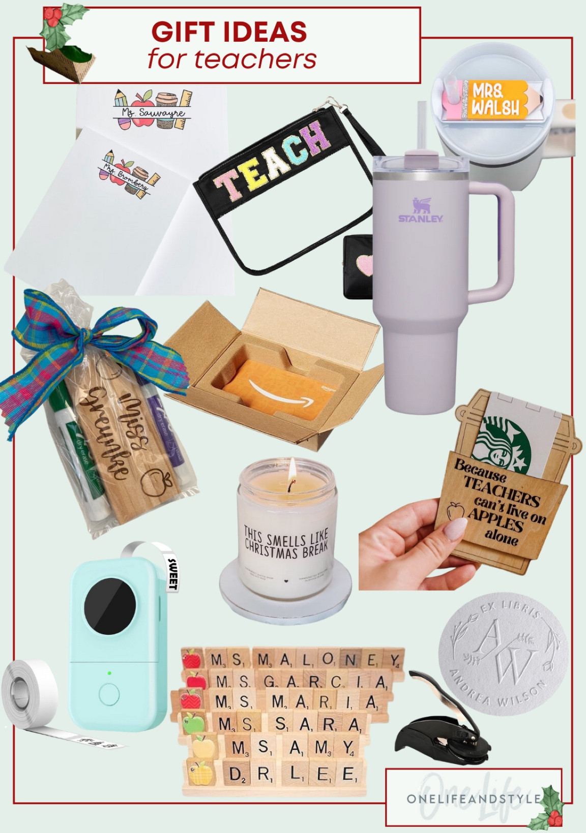 Teacher gift ideas! Lots of personalized & practical items. 

#LTKGiftGuide #LTKSeasonal #LTKHoliday