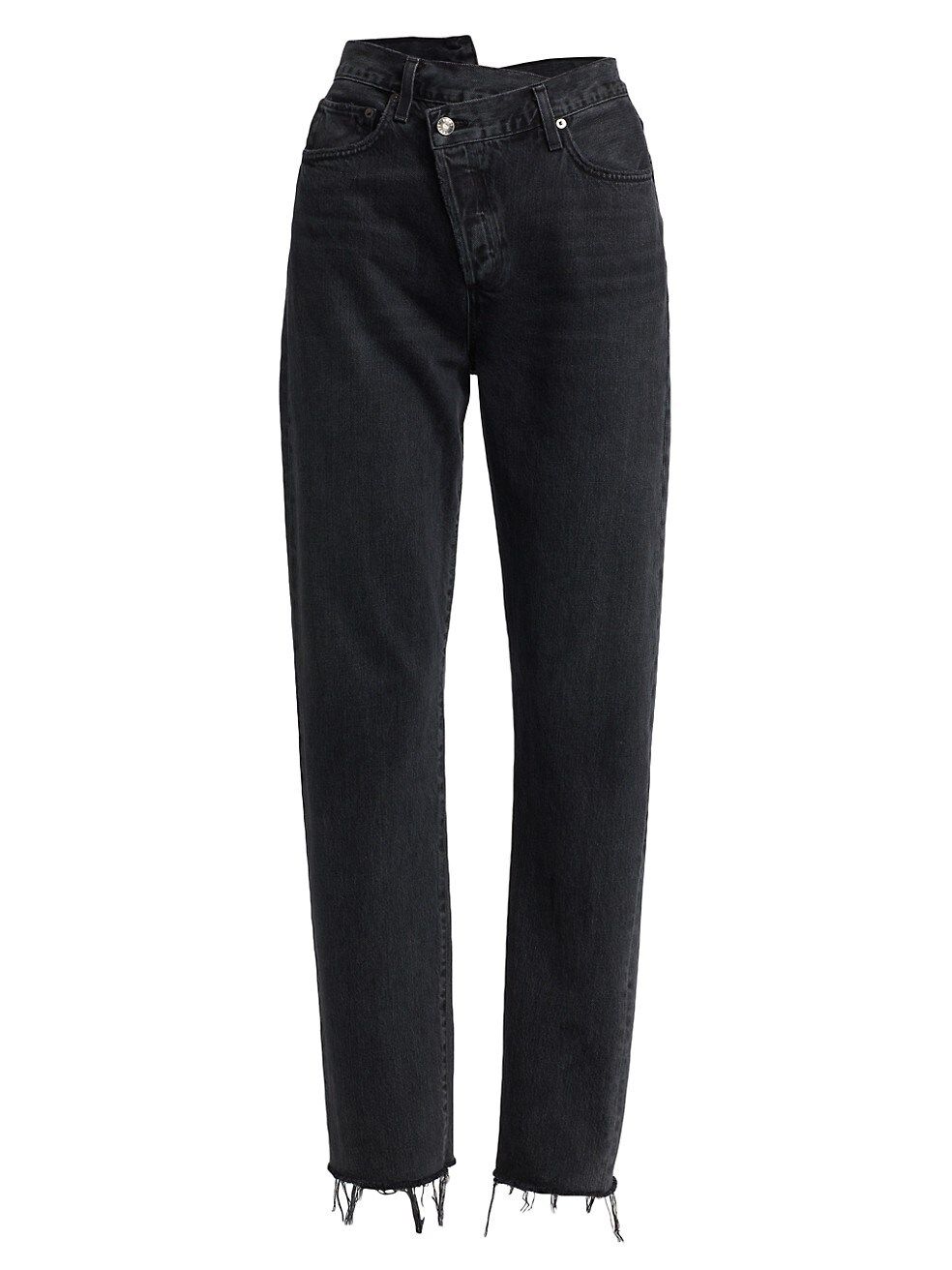 Criss Cross Mid-Rise Straight-Leg Jeans | Saks Fifth Avenue