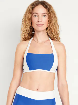 Matte Halter Swim Top | Old Navy (US)