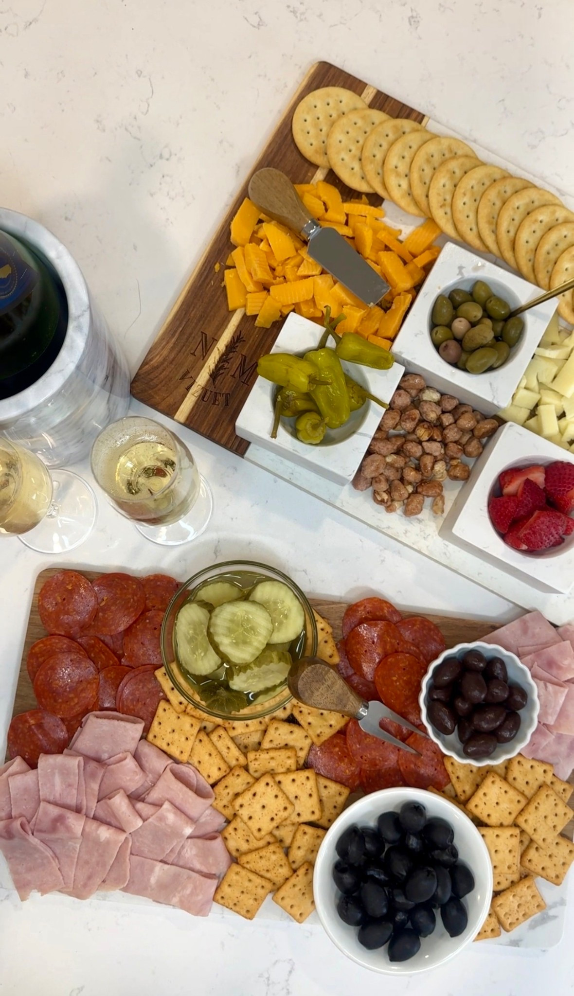 Charcuterie + champagne is my love language 🥂🧀 These personalized boards and glasses are an amazing gift option for housewarming, weddings and those people hard to shop for during the holidays! Rounding up my haul here  

#LTKGiftGuide #LTKHoliday #LTKFindsUnder50