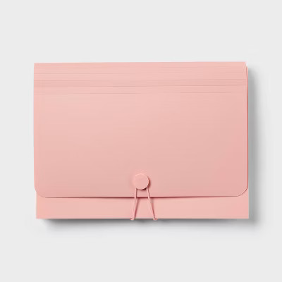 13 Pocket Expanding File Folder Letter Size Pink - up&up™ | Target