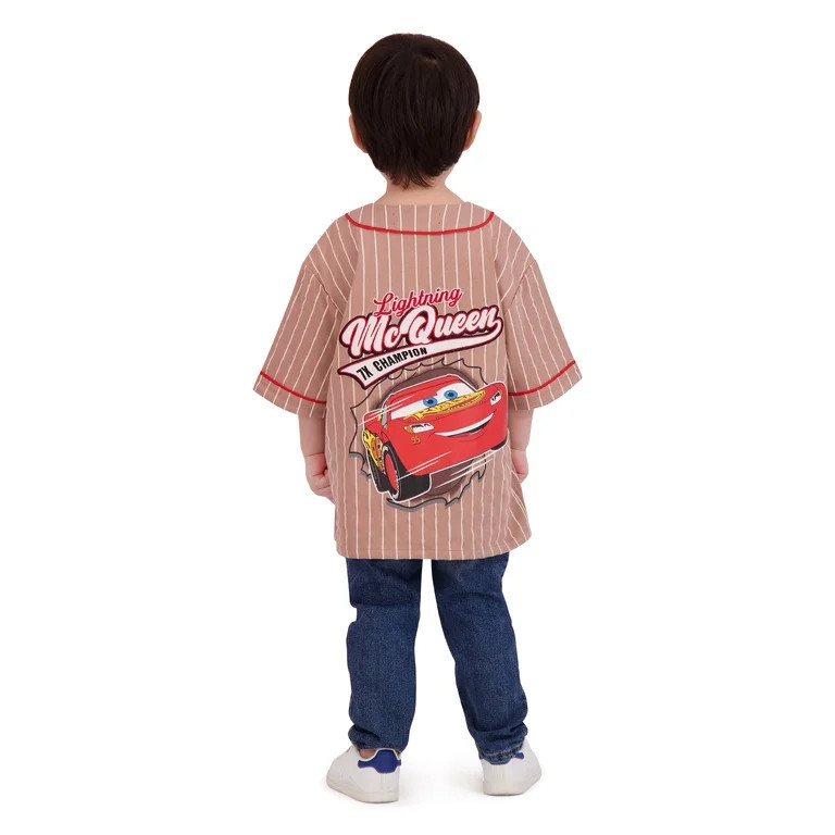 Cars Toddler Boy Short Sleeve Baseball Tops, Sizes 12M-5T | Walmart (US)