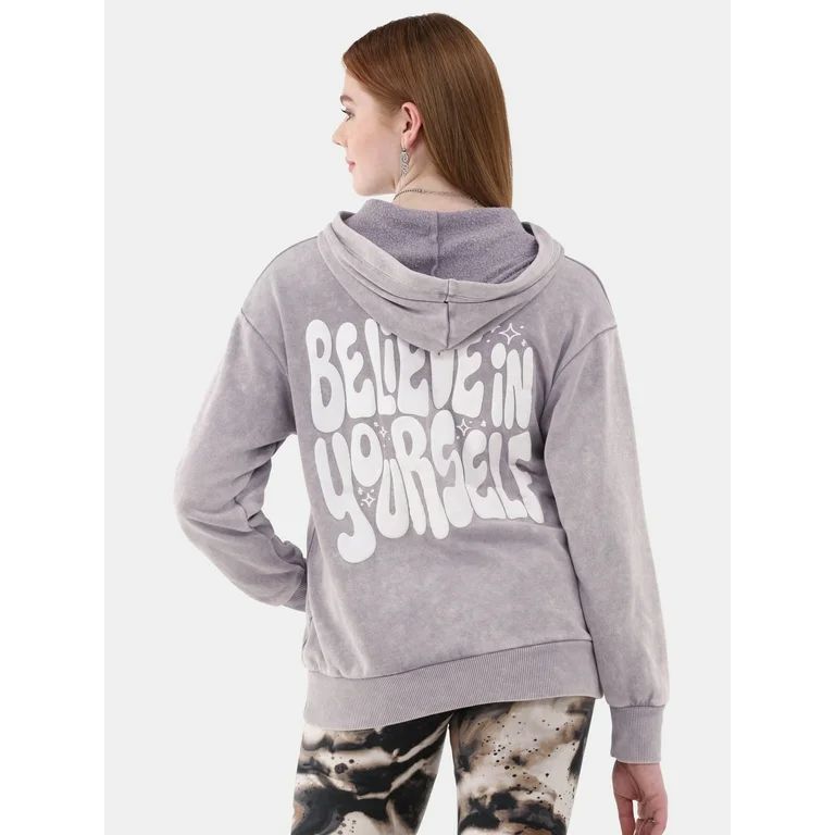 No Boundaries Washed Sweatshirt, Women's and Women's Plus | Walmart (US)