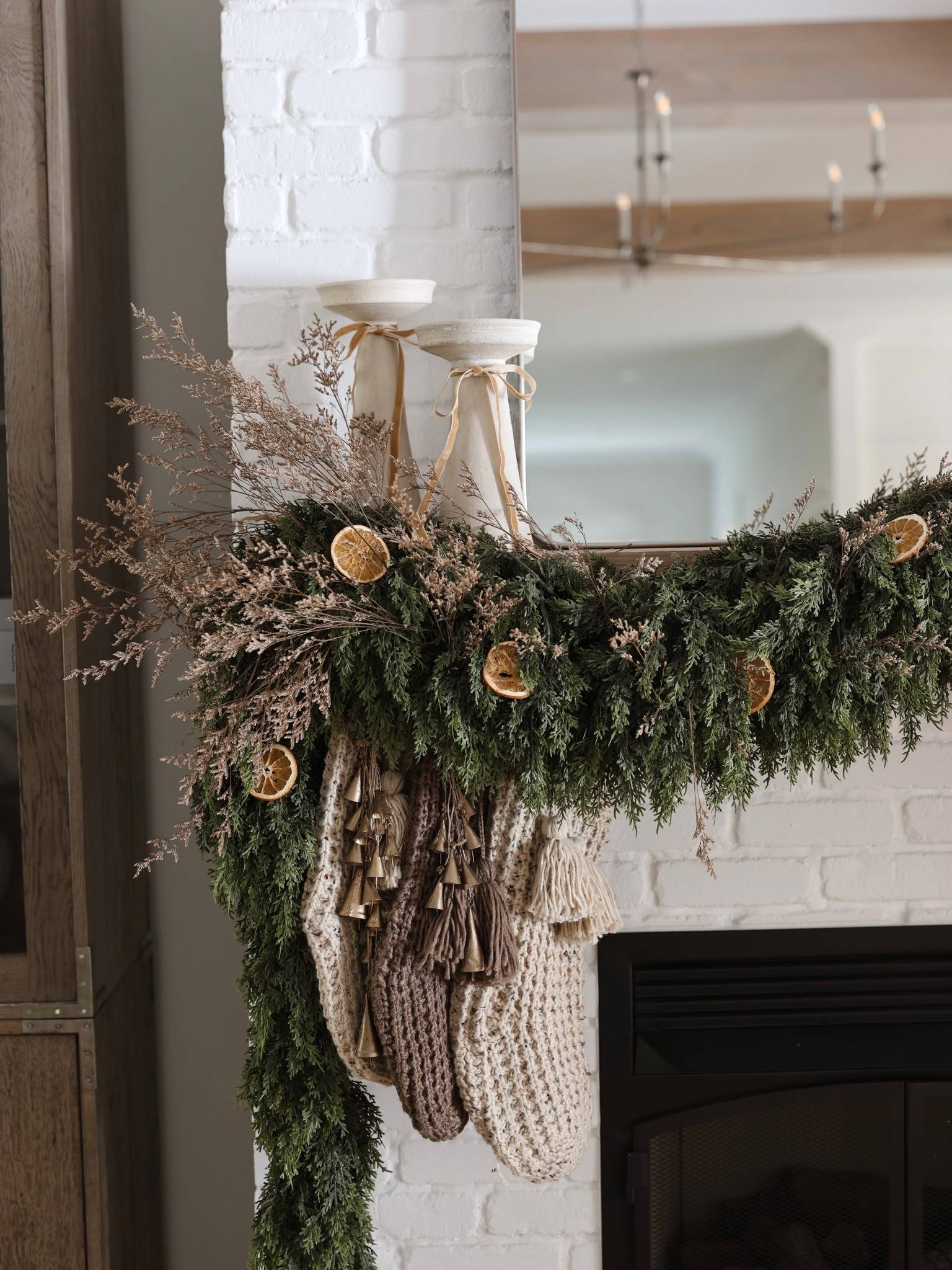 Christmas mantel! 

Garland | holiday decor | Christmas decor 

#LTKHoliday #LTKHome #LTKFindsUnder50