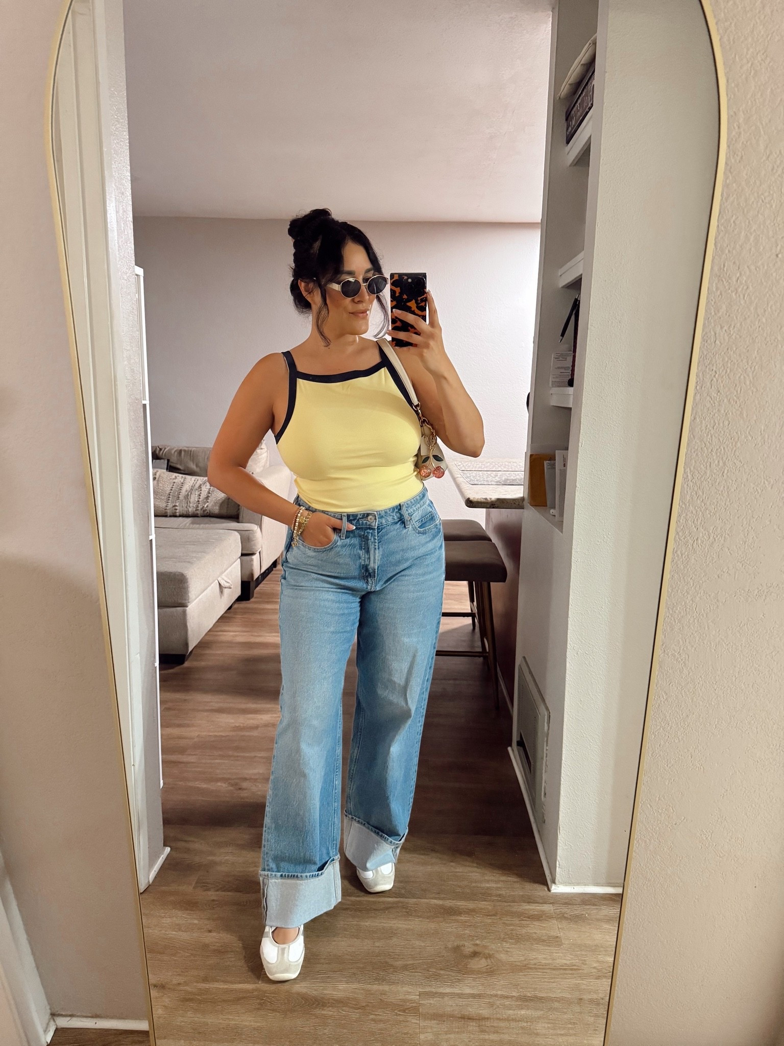 This everyday casual outfit from Old Navy is such an easy go to. The contrast tank, cuffed jeans, and Mary Jane sneakers are giving comfy but still put together 💛👟

Sizing Deets👇🏽
Tank // M
Jeans // 10
Sneakers // 8

#LTKootd #LTKOver40