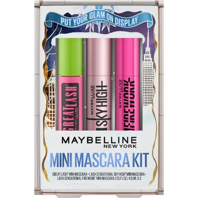 Maybelline Mini Mascara Holiday Gift Set with Great Lash, Firework & Sky High Mascara - 3pc | Target