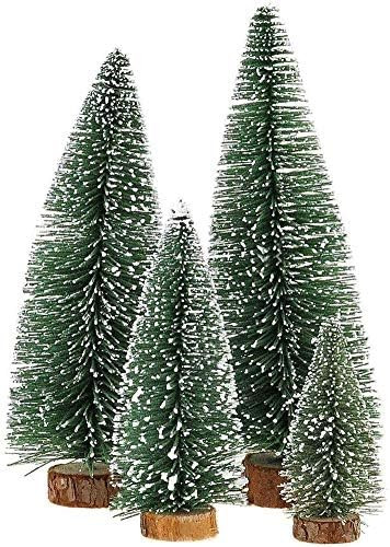 Mini Christmas Tree, Small Pine Tree with Wooden Bases for Xmas Holiday Party Home Tabletop Tree ... | Amazon (US)