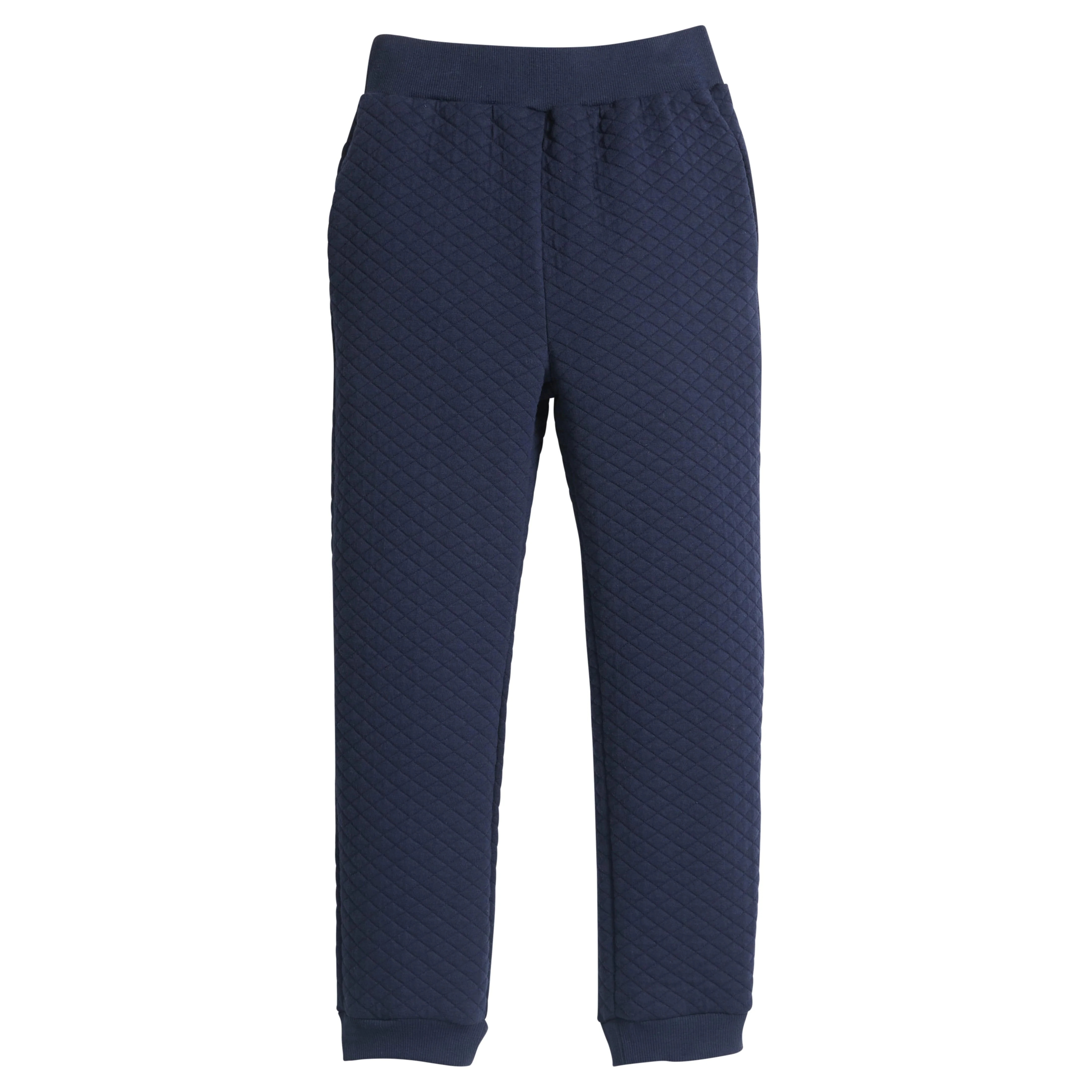 Little English | Kids Navy Classic Quilted Jogger | Little English