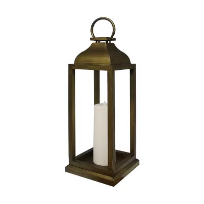 Member's Mark 28" Bronze Lantern with Flameless Pillar Candle | Sam's Club