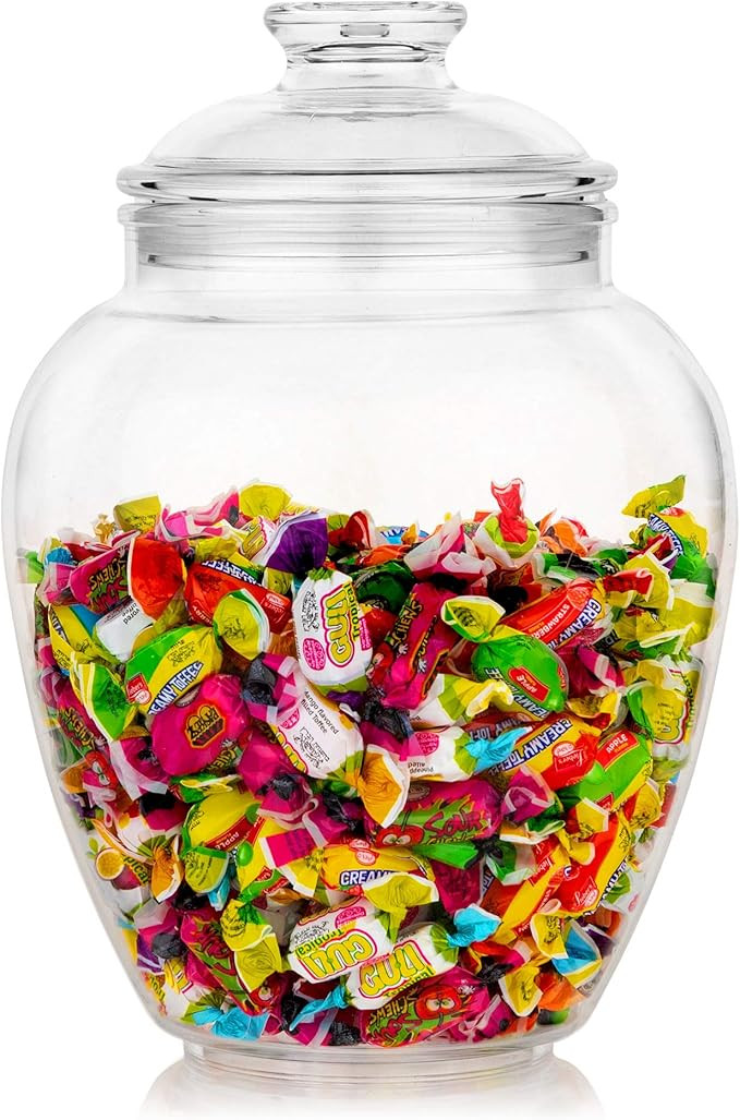 Modern Innovations 128-Ounce Candy & Cookie Jar with Lid, 1 Gallon Premium Acrylic Clear Apotheca... | Amazon (US)