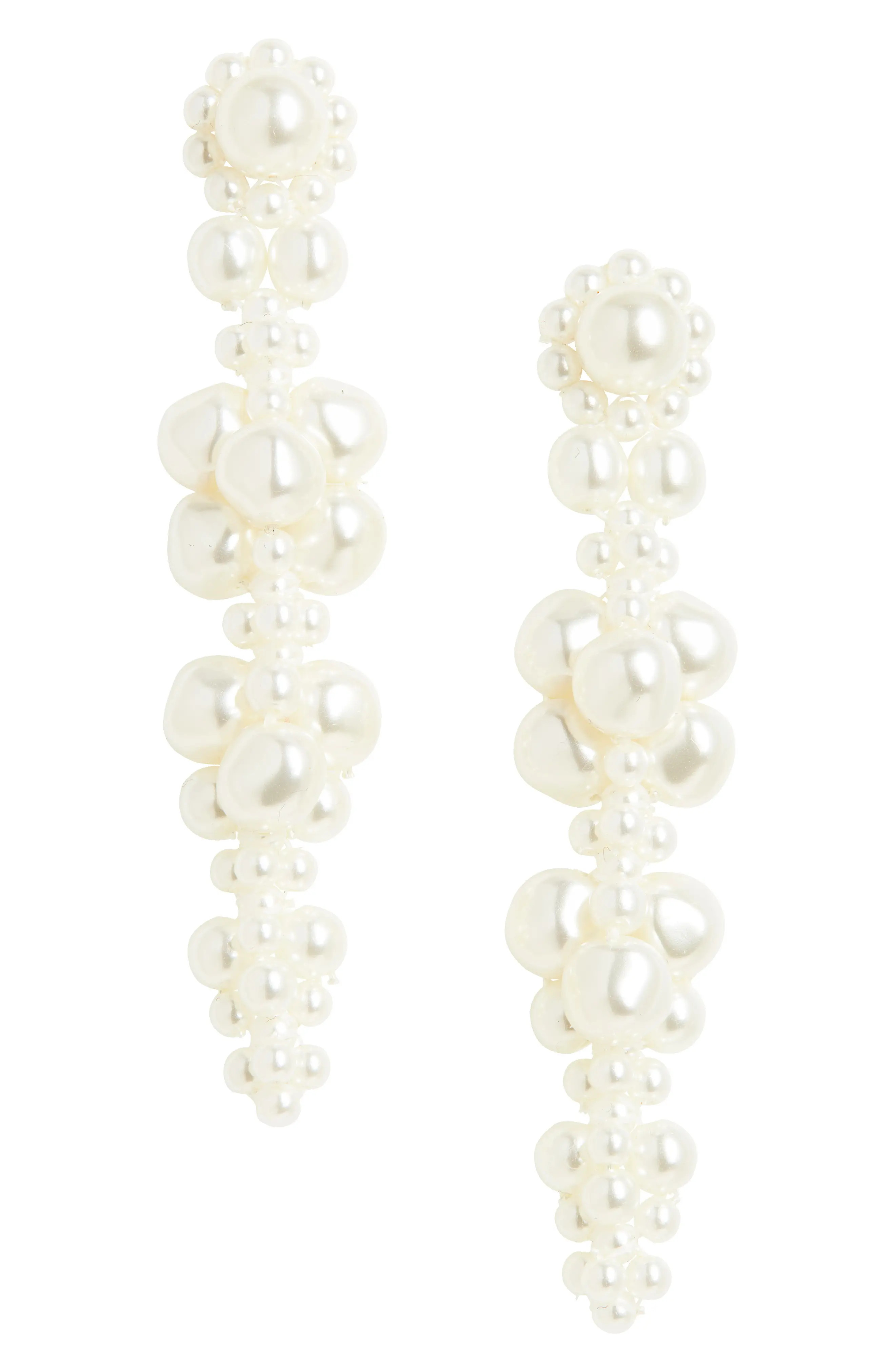 Simone Rocha Resin Drip Earrings in Pearl at Nordstrom | Nordstrom