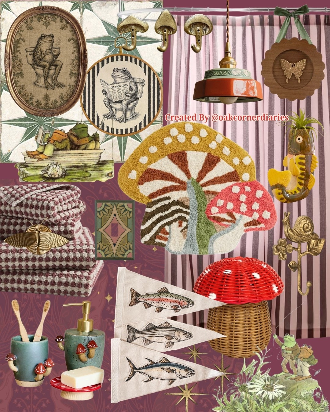 Filled with mushrooms, frogs, butterflies, snails, fish, and nature-inspired details, this enchanted forest bathroom theme brings storybook charm and whimsy to any space. It’s the perfect blend of playful and magical. 🐸🦋🌿#CottagecoreDecor #KidsBathroom #WhimsicalDecor #WoodlandTheme #MushroomDecor #HomeDecorIdeas #InteriorInspiration

#LTKHome