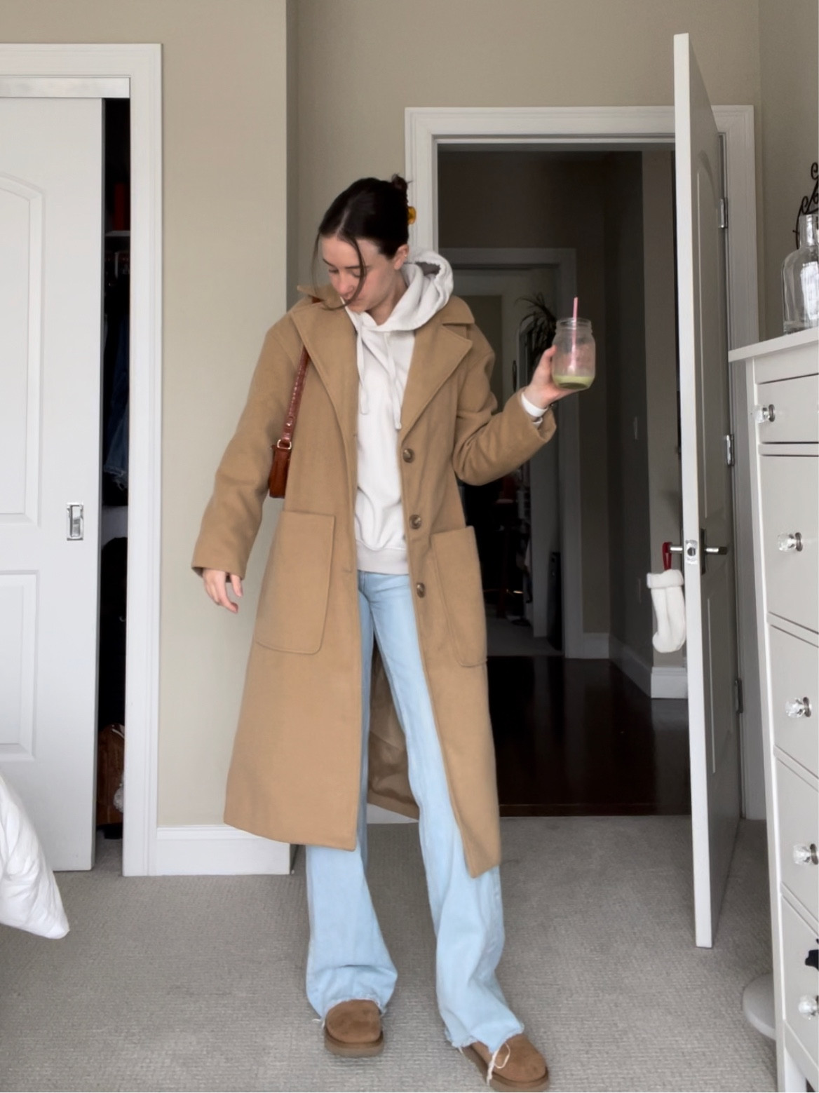 Target brown over coat #target #targetbrownovercoat #overcoat #longcoat 

#LTKunder100