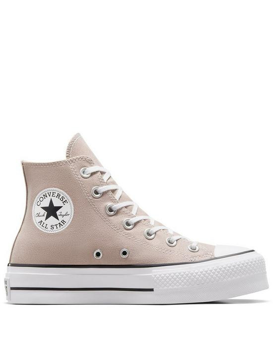 Converse Chuck Taylor All Star Lift Canvas Hi - Grey | Very (UK)