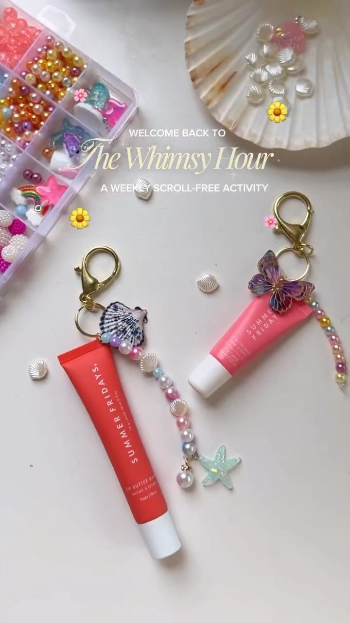 A fun summer craft for your next girls night! 🐚🦋🧜‍♀️
