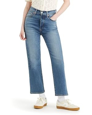 Levi's Women's Ribcage Straight Ankle Jeans | Amazon (US)
