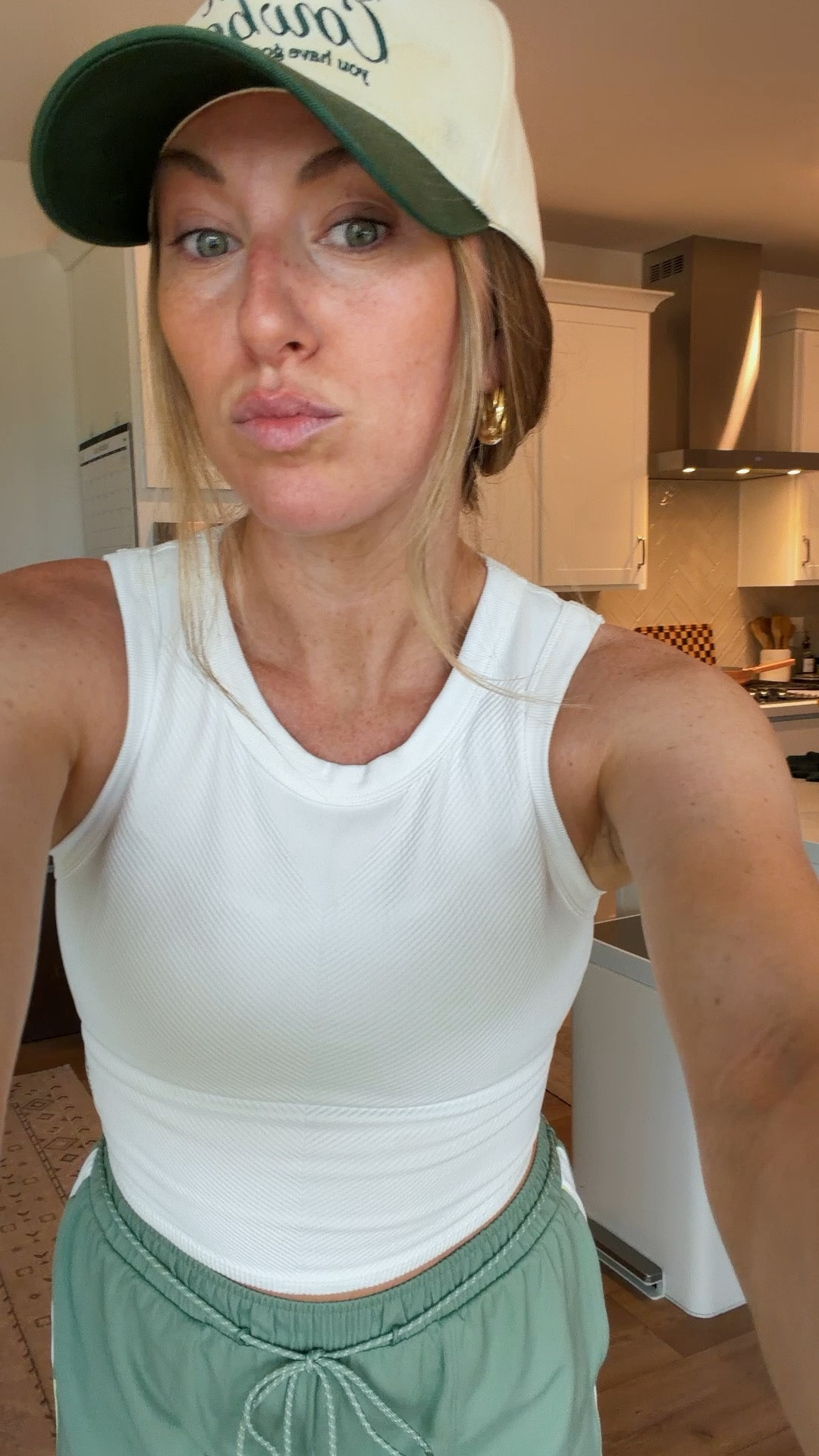 Today’s outfit! Wearing a small tank, small tall pants 

#LTKootd