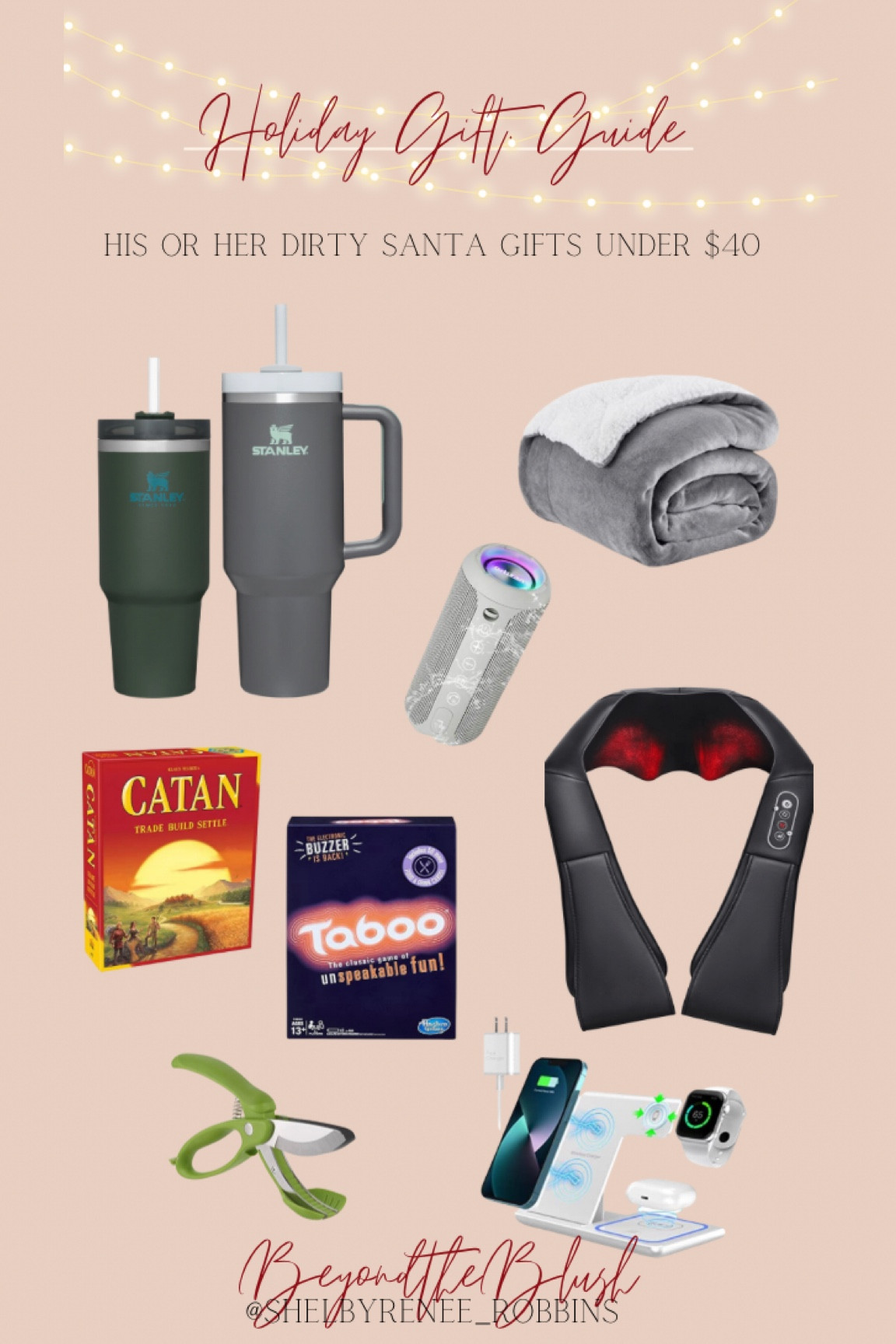 Dirty Santa gifts for him or her under $40. (Gender neutral gifts) / family gifts  

#LTKHoliday #LTKGiftGuide #LTKSeasonal