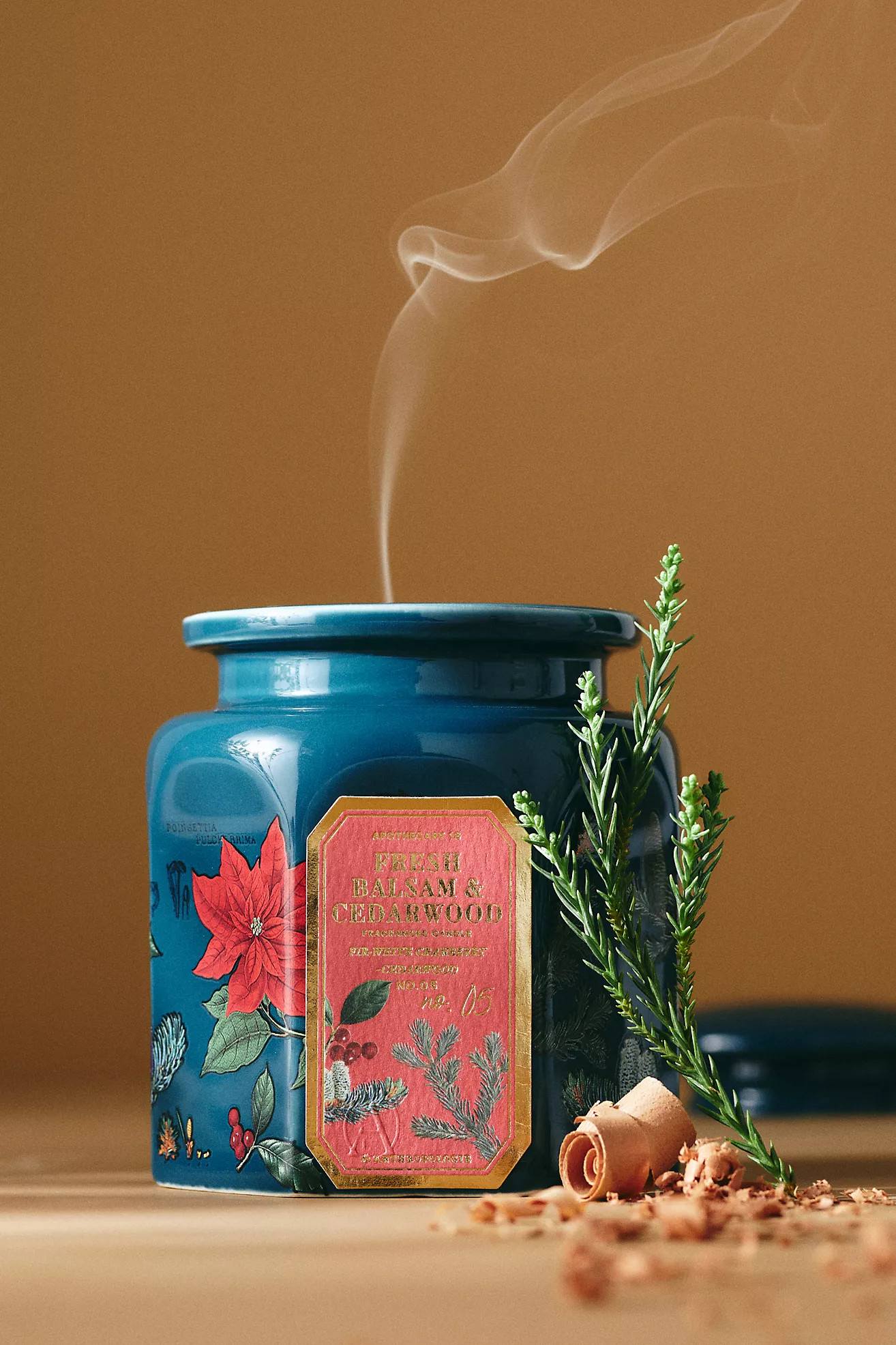 Apothecary 18 Woody Fresh Balsam & Cedarwood Ceramic Candle | Anthropologie (US)