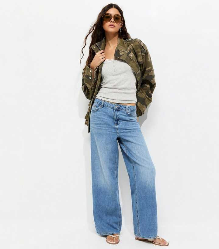 Light Blue Bonnie Slouchy Wide Leg Jeans | New Look | New Look (UK)