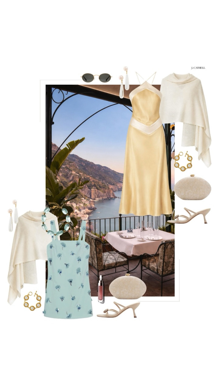 The Amalfi Coast, done right 🇮🇹✨

This is the trip—the one you think about for years. Ravello, Positano, Capri… private boats, unforgettable dinners, and the kind of views that don’t feel real. Every detail planned, every moment intentional.

Sharing the looks I’d pack for it all—from elevated day outfits to dinners that deserve something special. Save this for your dream trip and tap to shop. 🤍#AmalfiCoast #ItalyTravel #LuxuryTravel #VacationStyle #EuroSummer #

#LTKOver40 #LTKootd #LTKTravel