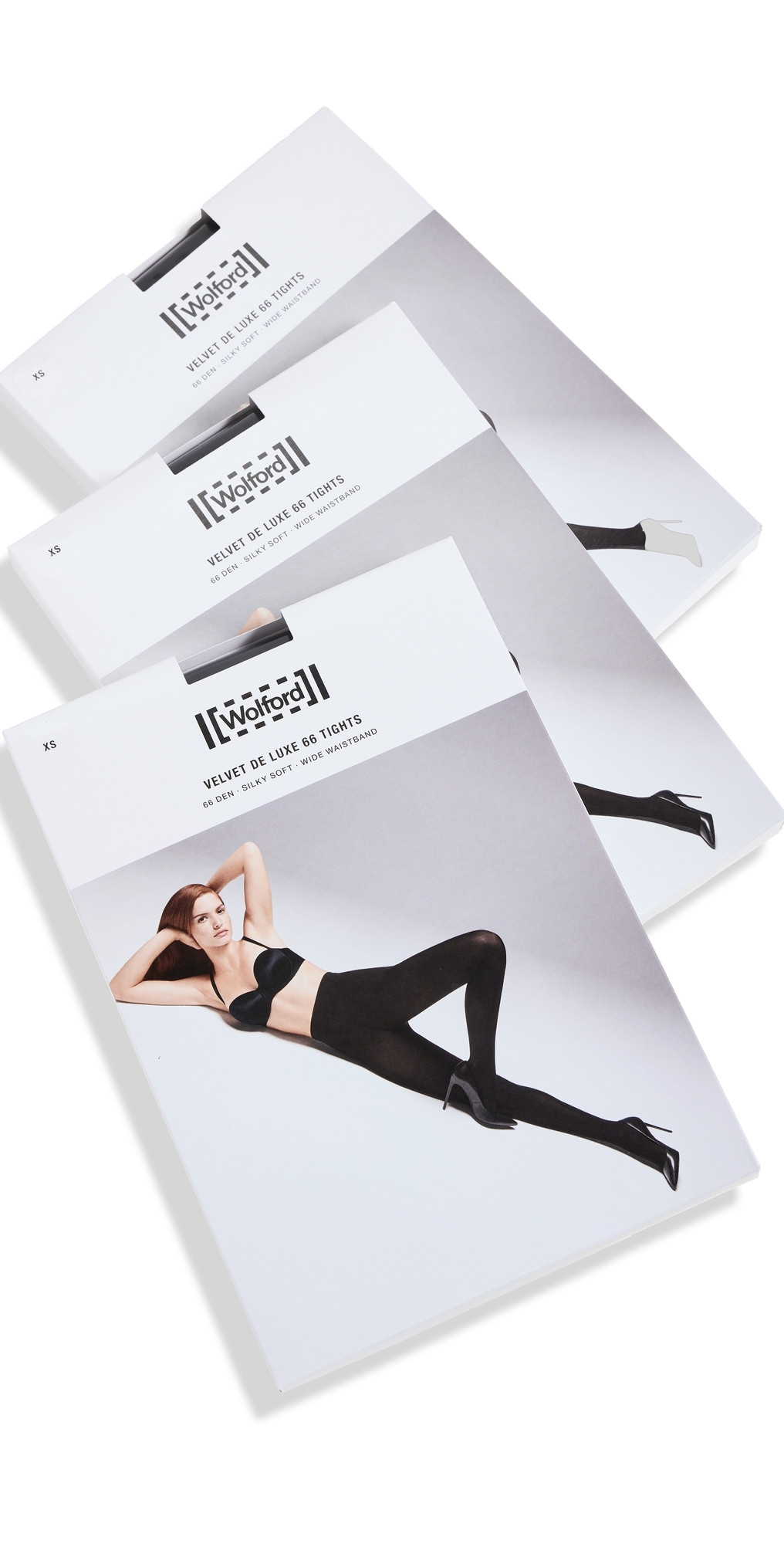 Wolford Velvet De Luxe 66 Tights 3 Pack Black M | Shopbop