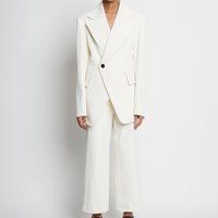 Proenza Schouler Women's Technical Stretch Linen Blazer - Ecru - US4/UK 10 | Coggles (Global)