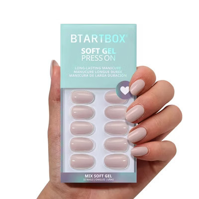 BTArtbox Press-On Nails - Taro Milkshake - S Oval Nails - 32ct | Target