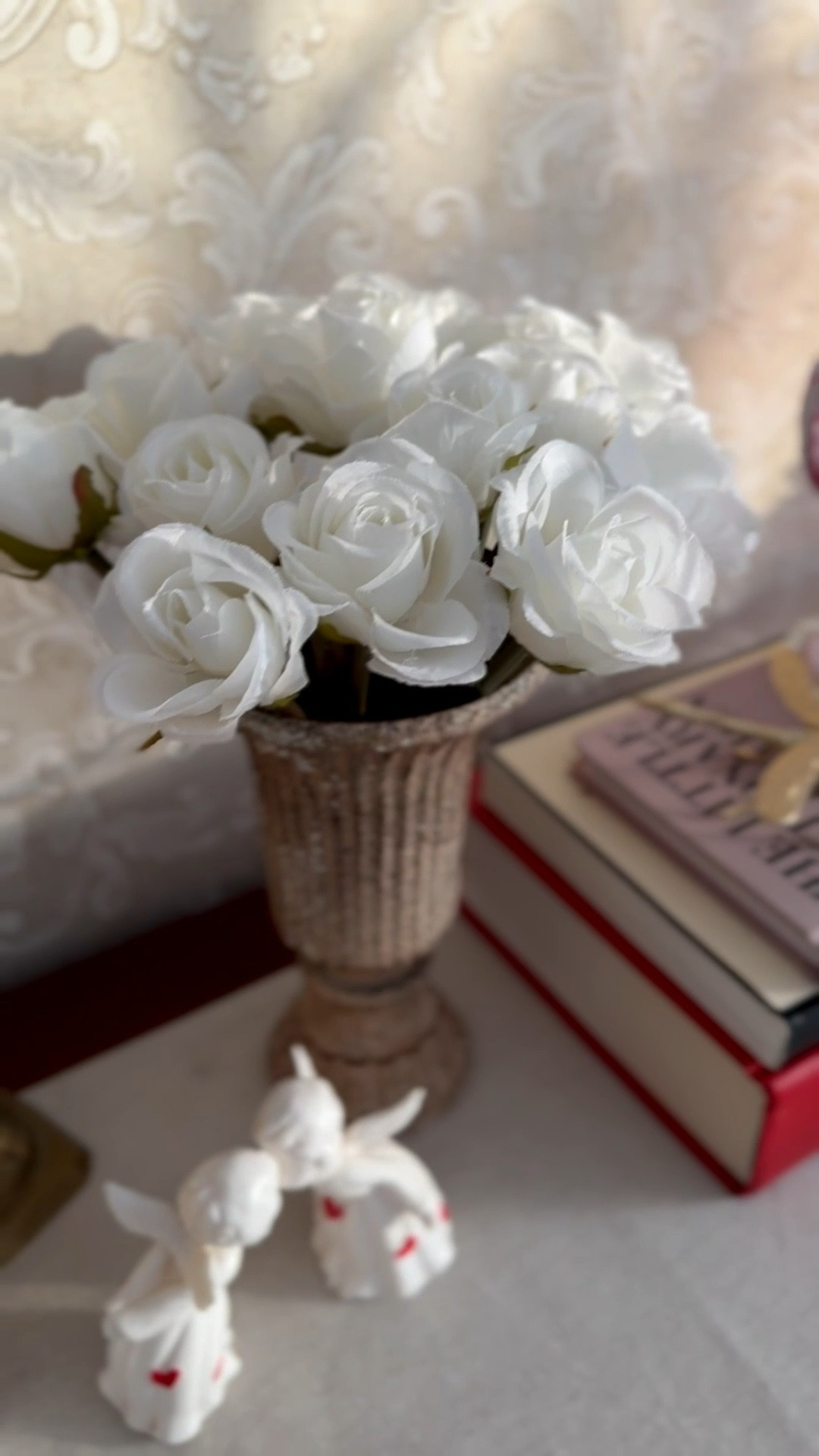 Valentine’s Day decor, @Etsy vintage Valentine decorations, @Michaels faux white roses, romantic home decor 

#LTKSaleAlert #LTKHome #LTKValentine