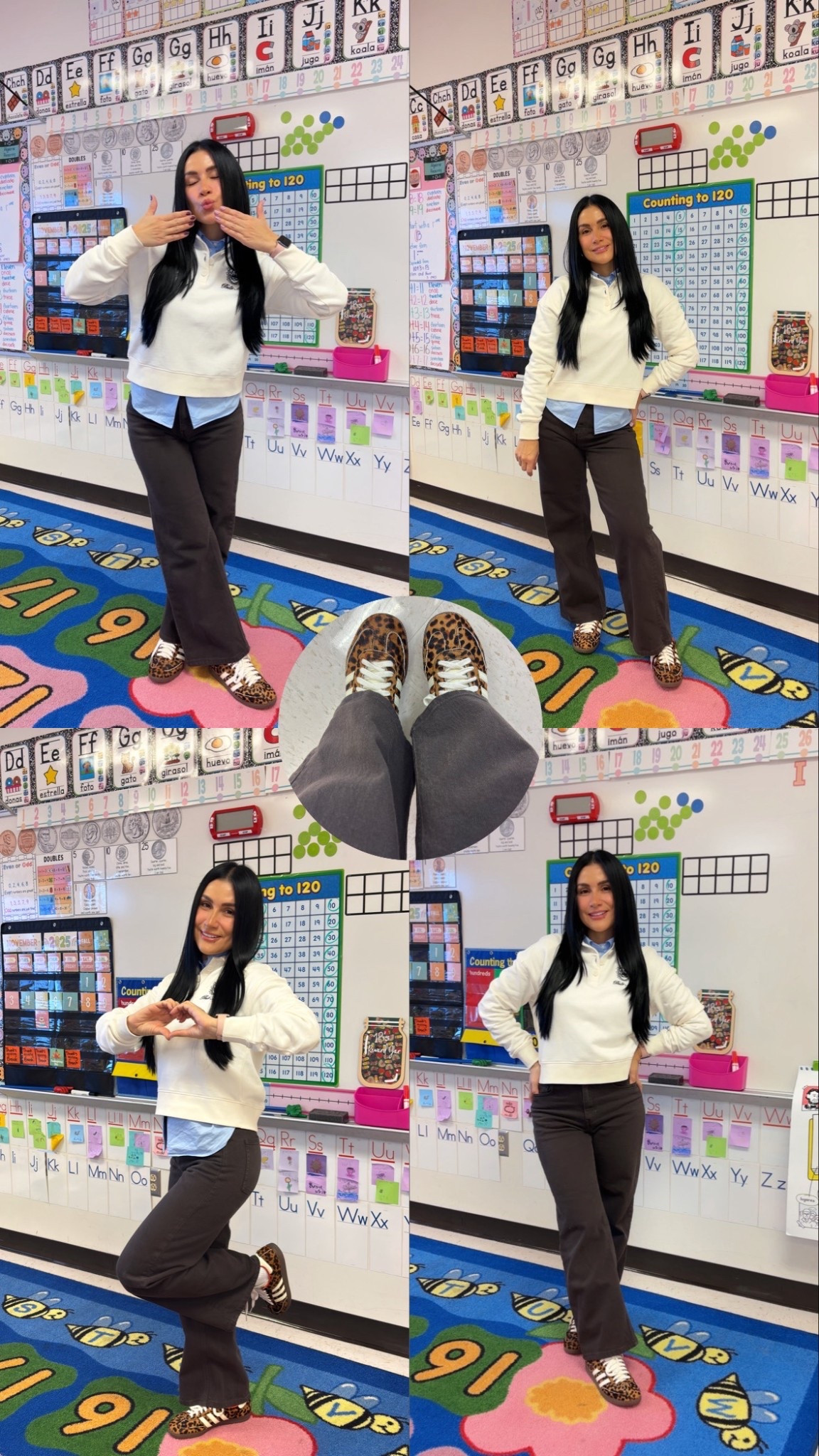 🤎 Preppy & chic fall vibes 🍂
Chocolate brown jeans outfit 👖 • Cream beige polo sweater outfit 🤍 • Blue button-up shirt layered look 💙 • Leopard print shoes outfit 🐆 • Preppy fall outfit idea ✨ • Cozy layered style ☕️ • Teacher weekend outfit • Everyday polished look • LTK fall fashion finds • Neutral & preppy outfit aesthetic 🤎💙🐆

#LTKShoeCrush #LTKSeasonal #LTKdayinmylife