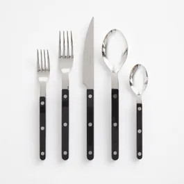 Bistro Black 5pc Flatware Set | Unison