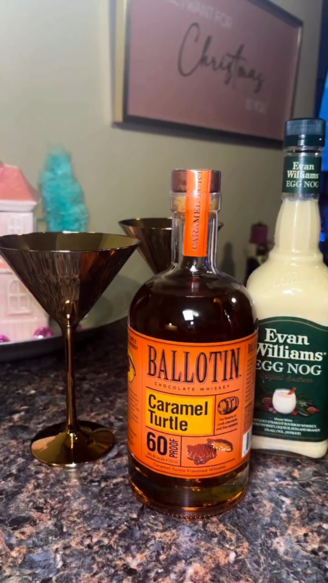 Every winter I find a new way to drink eggnog and this year I have got it RIGHT 🙌🏽 This is my absolute favorite drink, had to share 🍸💕

Caramel Turtle Eggnog Martini 🍸 

Ice 🧊 
2 shots @ballotinwhiskey Caramel Turtle Whiskey 🥃 
3 shots @evanwilliamsbourbon Eggnog 🥚

Just shake, pour and enjoy 🍸💕 

#ballotin #evanwilliams #eggnog #whiskeys #holidaydrinks #drinkrecipes #whiskeylovers #winterdrinks #wayfairfinds #martinitime

#LTKSeasonal #LTKHoliday #LTKMens