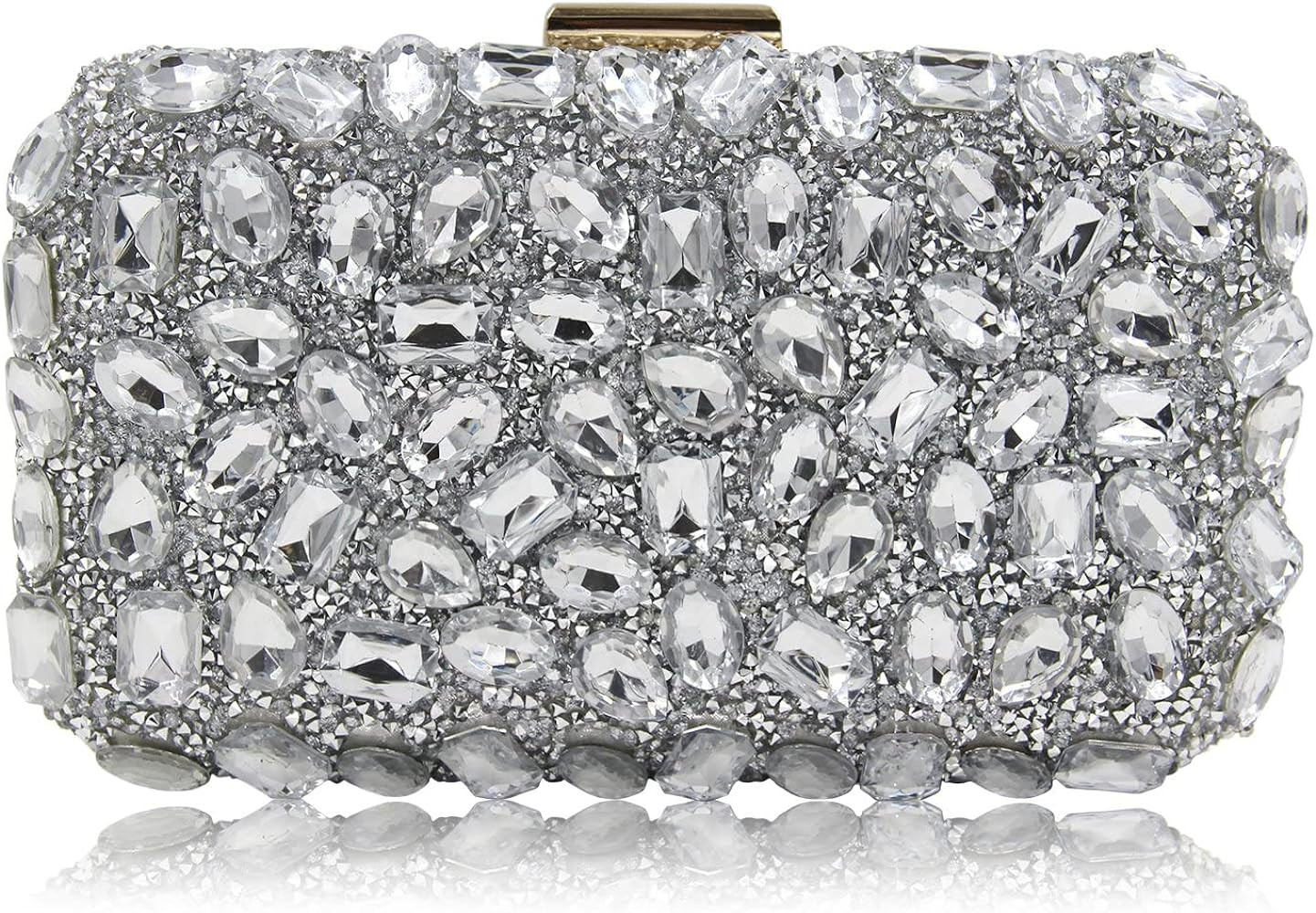 Amazon.com: Milisente Clutch Purses For Women, Crystal Clutches Evening Bags Gemstone Clutch Purs... | Amazon (US)
