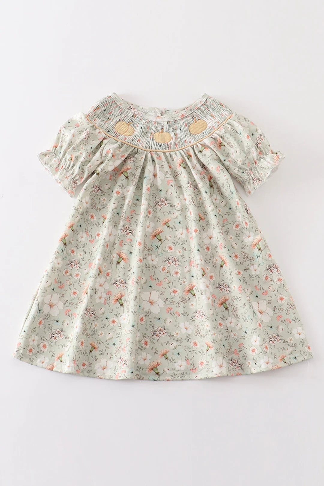 Girls Pumpkin Print Dress, Toddler Halloween Outfit, Pumpkin Outfit, Pumpkin Patch Outfit, Toddle... | Etsy (US)