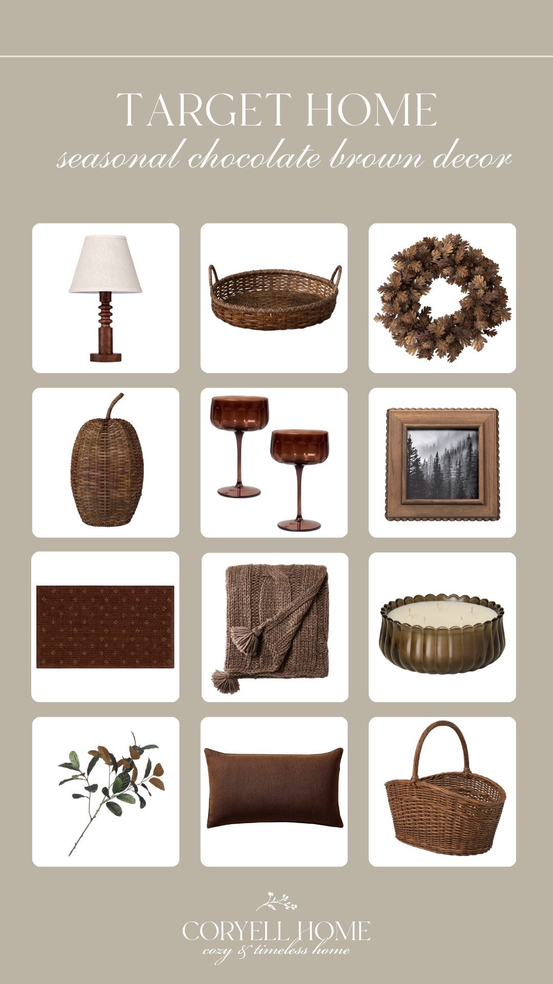 Chocolate brown home decor from Target 🤎 This color is having such a moment right now, especially for fall. I’m loving it! 🍂

#LTKHome #LTKSeasonal
