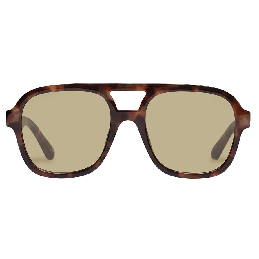 AIRE Whirlpool Sunglasses - Dark Tort, Aviator, Unisex, 70s Hollywood Style | Amazon (US)