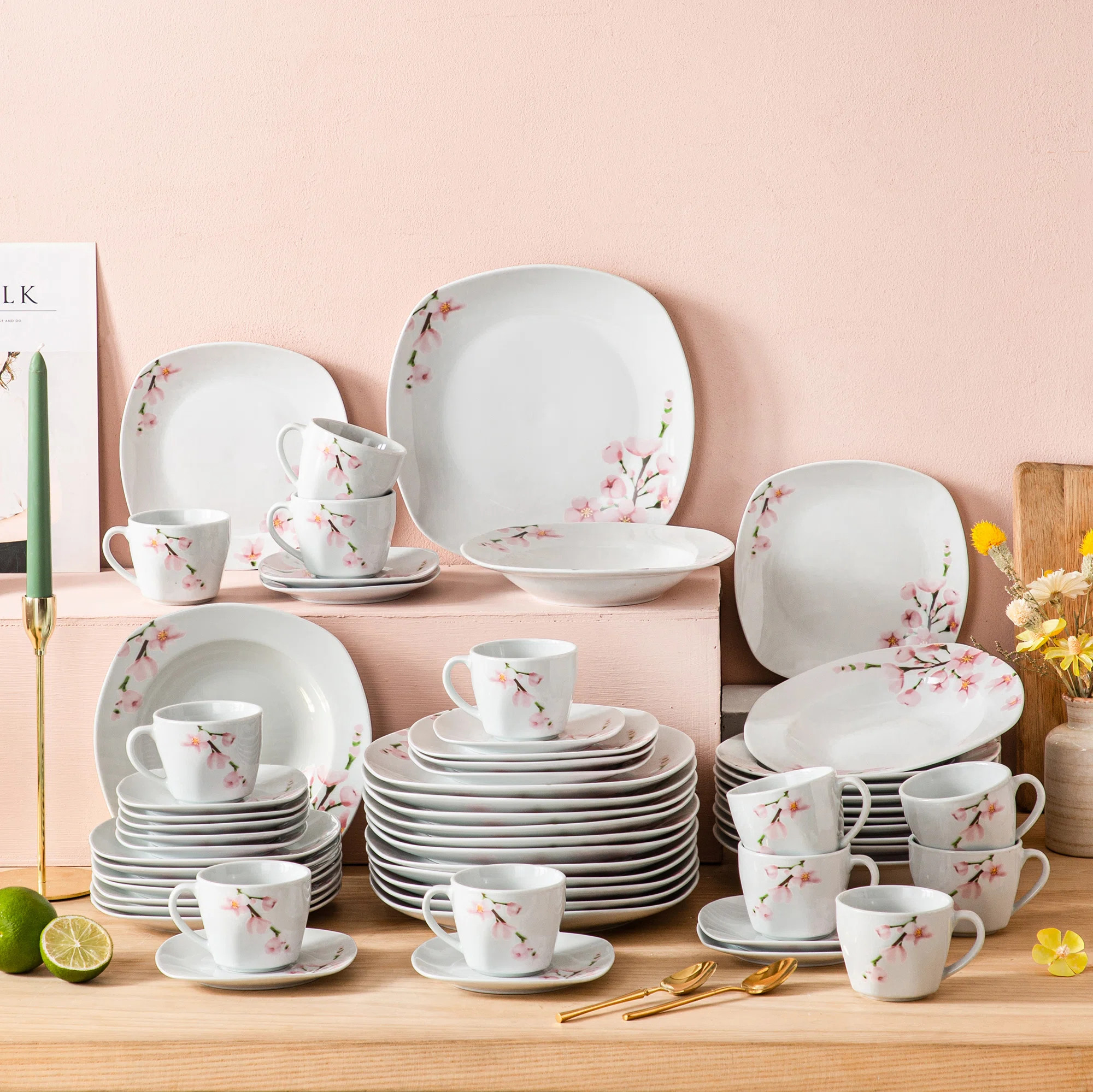 Vancasso Annie 60 Piece Dinnerware Set, Service for 12 & Reviews | Wayfair | Wayfair North America