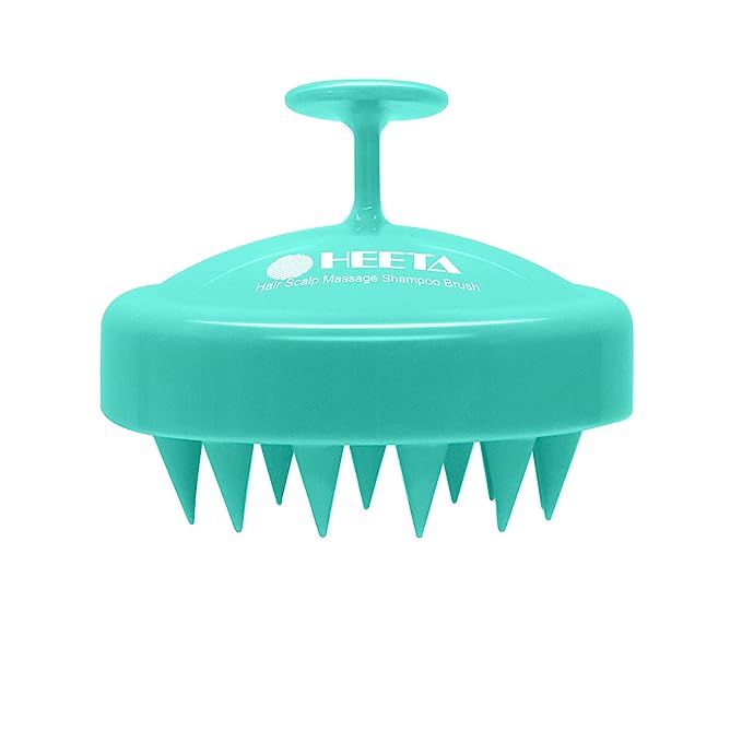 Hair Shampoo Brush, HEETA Scalp Care Hair Brush with Soft Silicone Scalp Massager (Green) | Amazon (US)