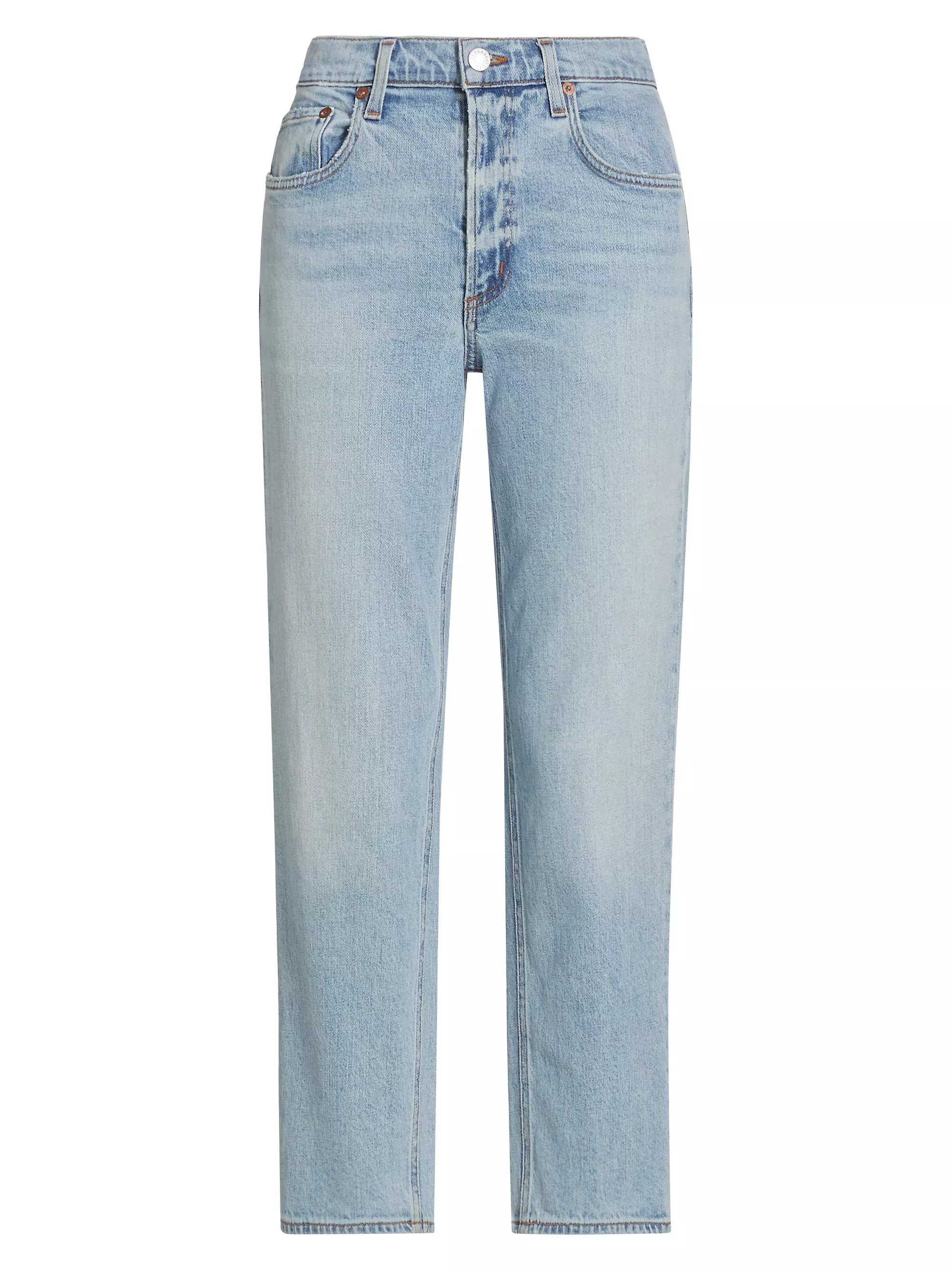 Kye Cropped Straight-Leg Jeans | Saks Fifth Avenue