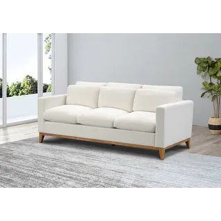 Abbyson Rosetta Modern Fabric Sofa - On Sale - Overstock - 34159405 | Bed Bath & Beyond