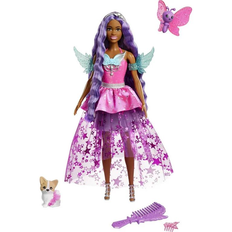 Barbie Doll with Two Fairytale Pets, 11.7 in Barbie “Brooklyn” from Barbie a Touch of Magic | Walmart (US)