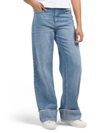 Raw Cuff Wide Leg Jeans For Women | TJ Maxx