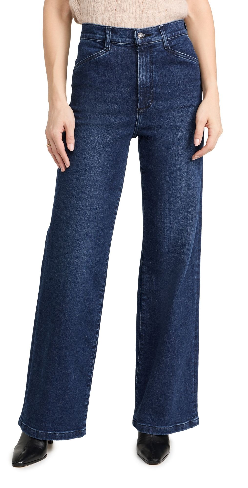 Favorite Daughter The Mischa Super High Rise Wide Leg Jeans Columbia 34 | Shopbop