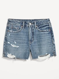 High-Waisted Rigid OG Jean Cut-Off Shorts -- 3-inch inseam | Old Navy (US)