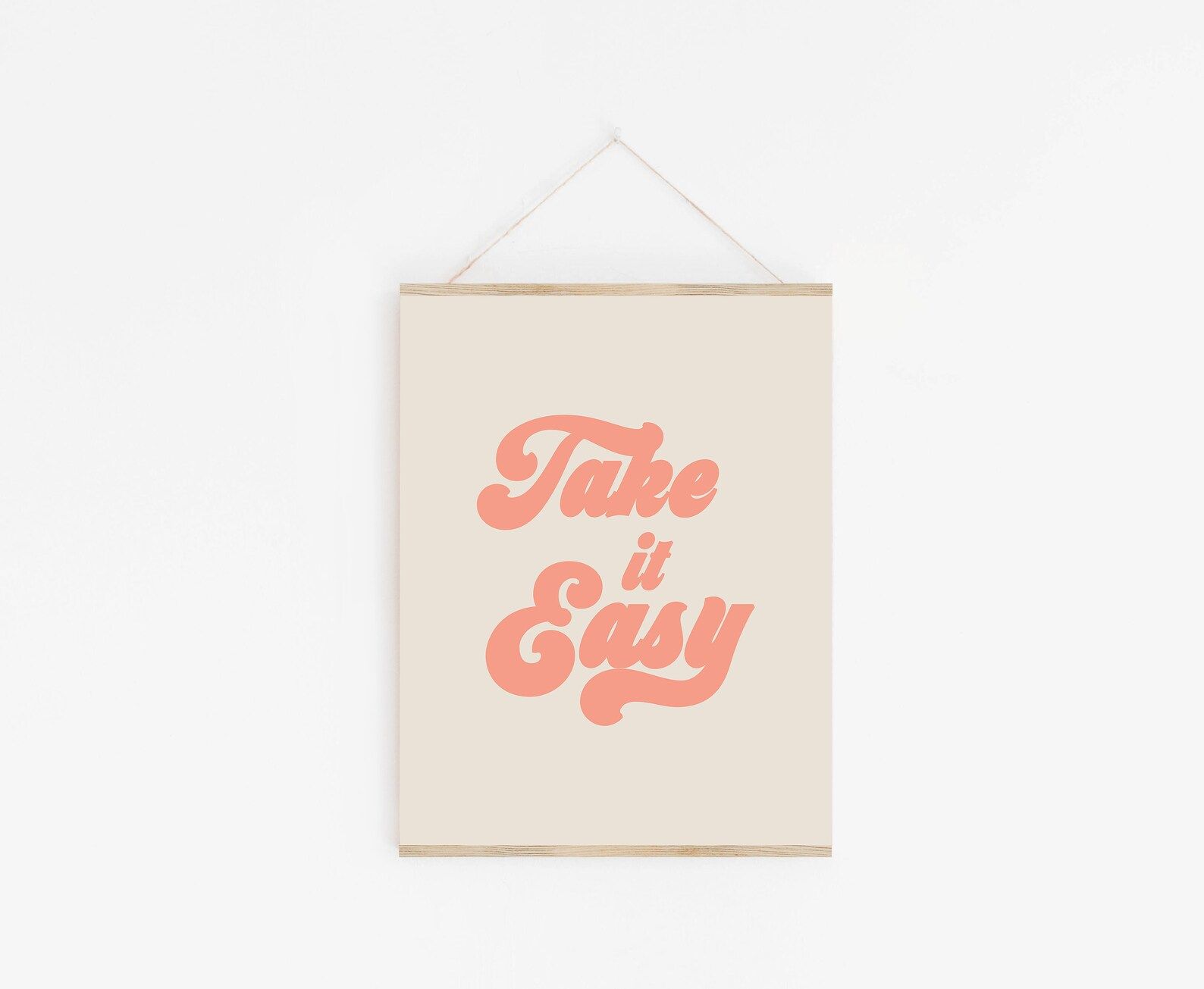 Take It Easy  Quote Art Print  1970s Style Poster  70s Font | Etsy | Etsy (US)