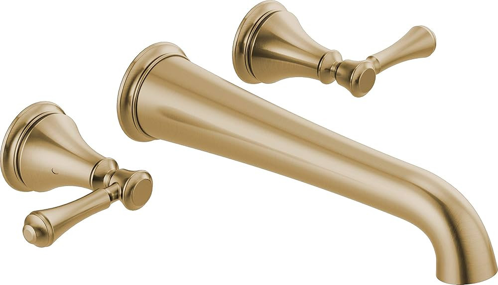 DELTA FAUCET T5797-CZWL Tub Filler Wall-Mount, Champagne Bronze | Amazon (US)
