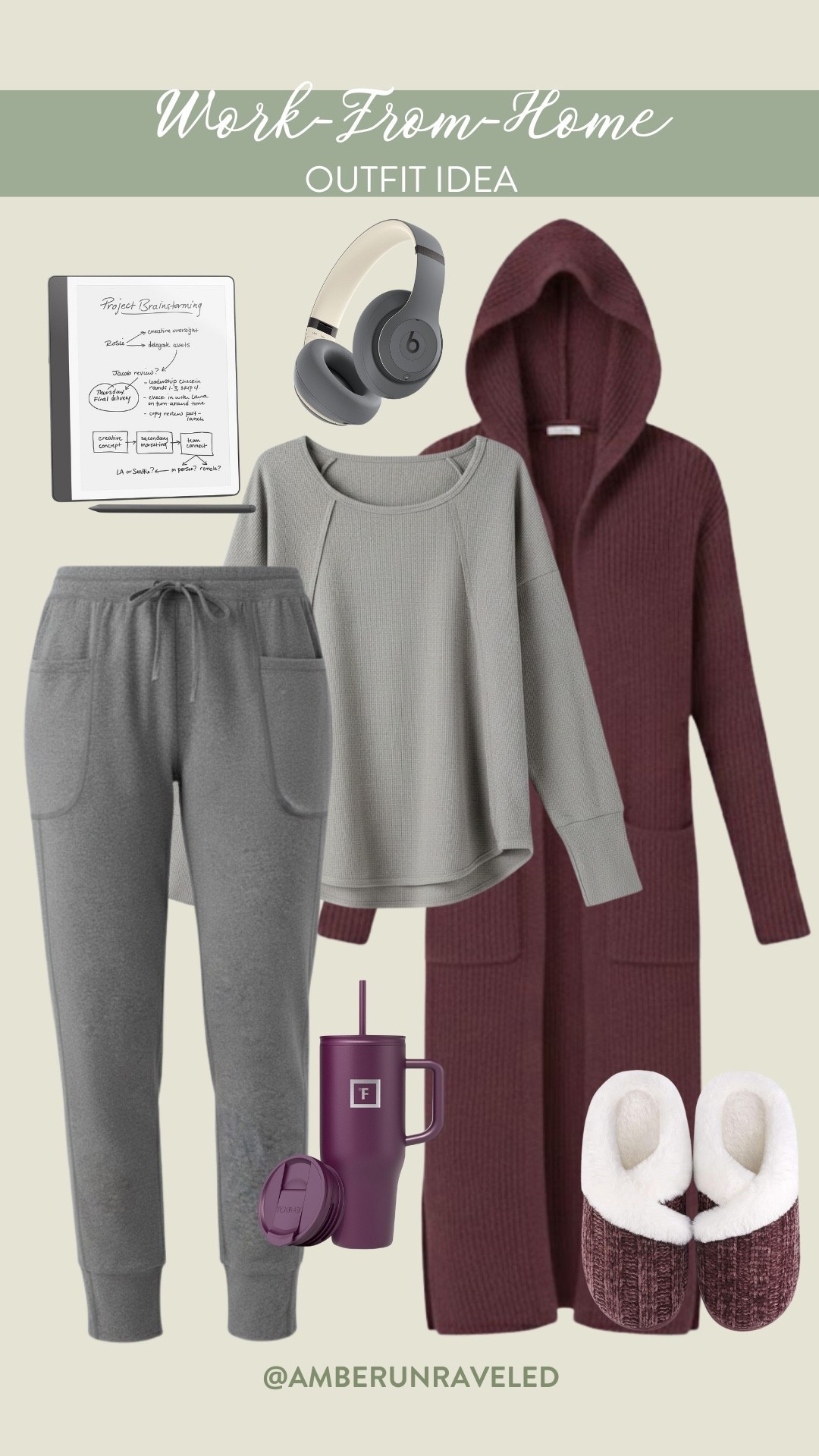 Stay perfectly cozy during back-to-back meetings in this plum long cardigan and ultra-soft jogger set! Just grab your oversized tumbler and your headphones to settle into your most productive flow yet.
WFH outfit, cozy look, comfy vibes, remote style, lounge wear, stay cozy, everyday wear, affordable fashion 

#LTKSeasonal #LTKFindsUnder50 #LTKU