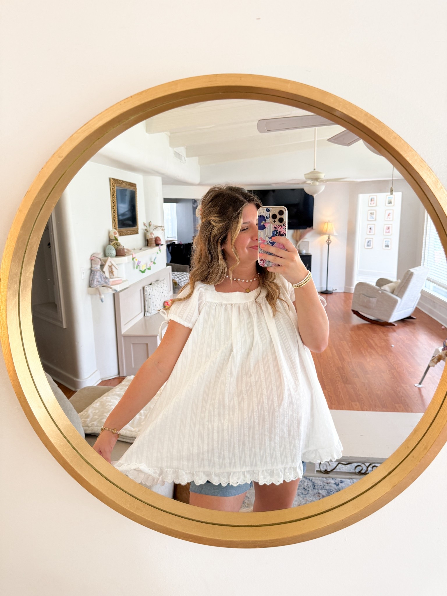 Outfit of the day 35 weeks pregnant 🤍🥥🕊️

#LTKSpringSale #LTKBump #LTKSaleAlert