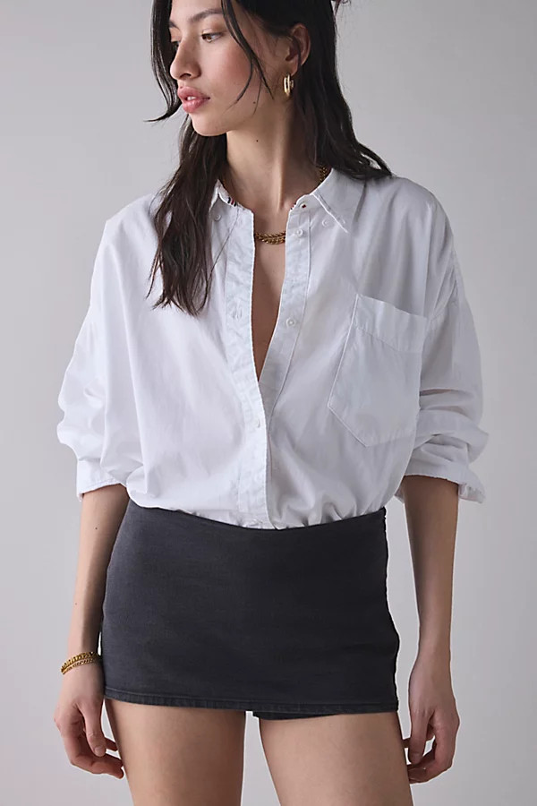 Silence + Noise Piper Denim Micro Skort | Urban Outfitters (US and RoW)