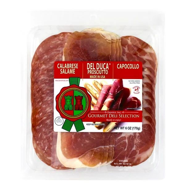 Daniele Gluten Free Gourmet Deli Selection, 6 oz, Calabrese Salami, Prosciutto & Capocollo - Walm... | Walmart (US)